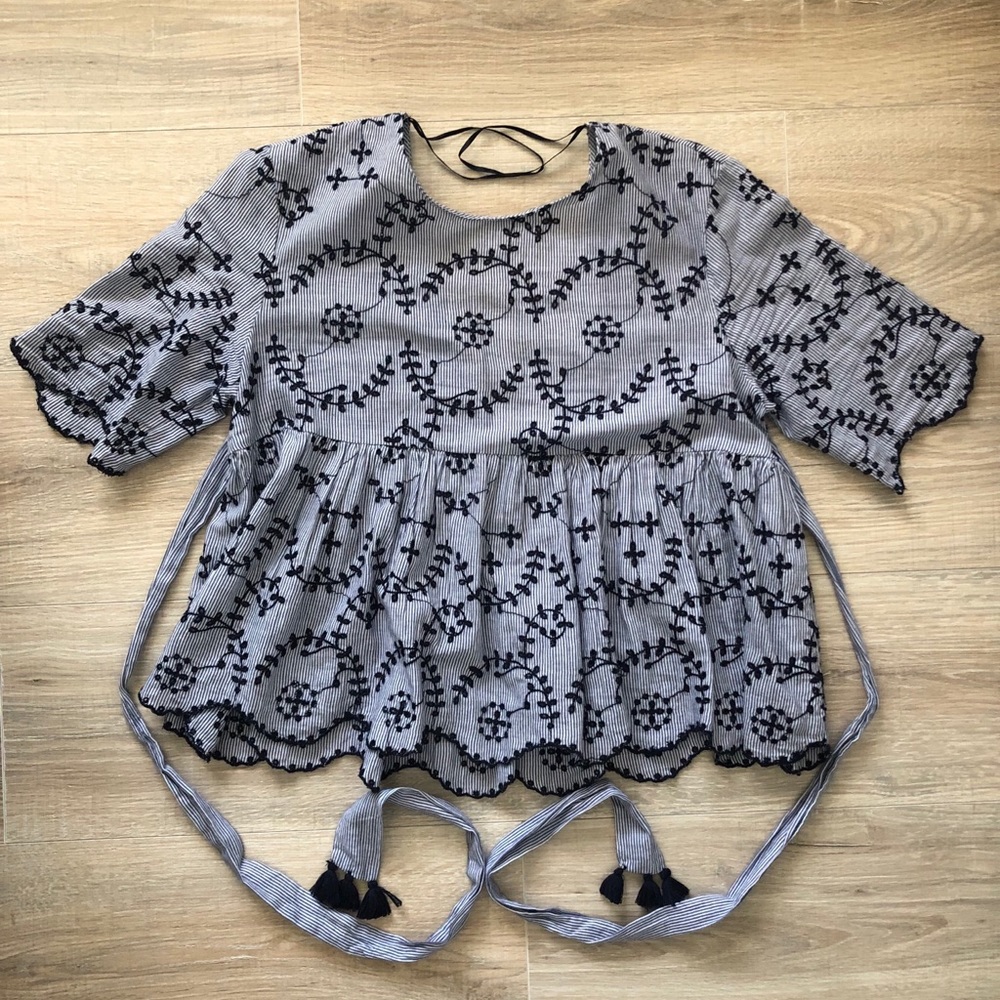 Zara Lace Detailed Blouse
